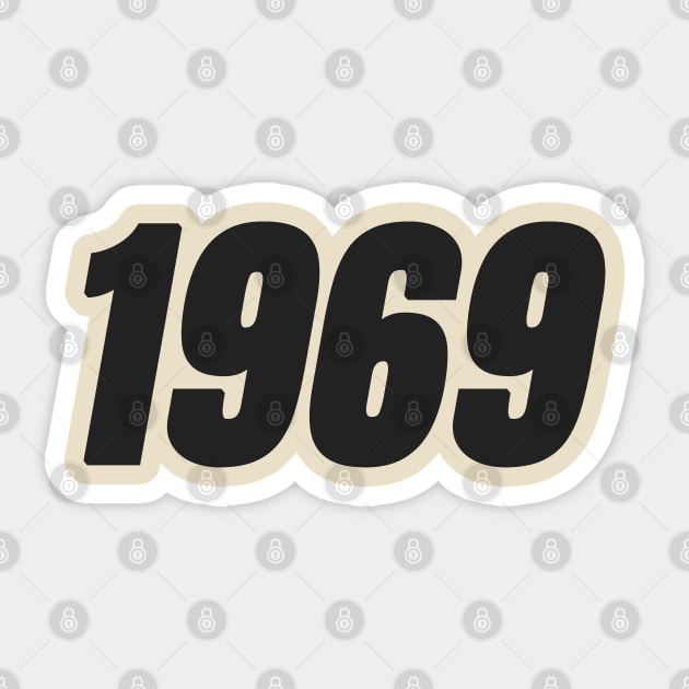 1969 Sticker by psninetynine